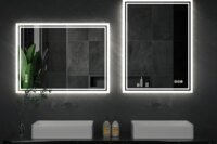 LED Backlit Mirror Bathroom Vanity with Lights,Anti-Fog,Dimmable,CRI90+,Touch Button,Water Proof,Horizontal/Vertical
