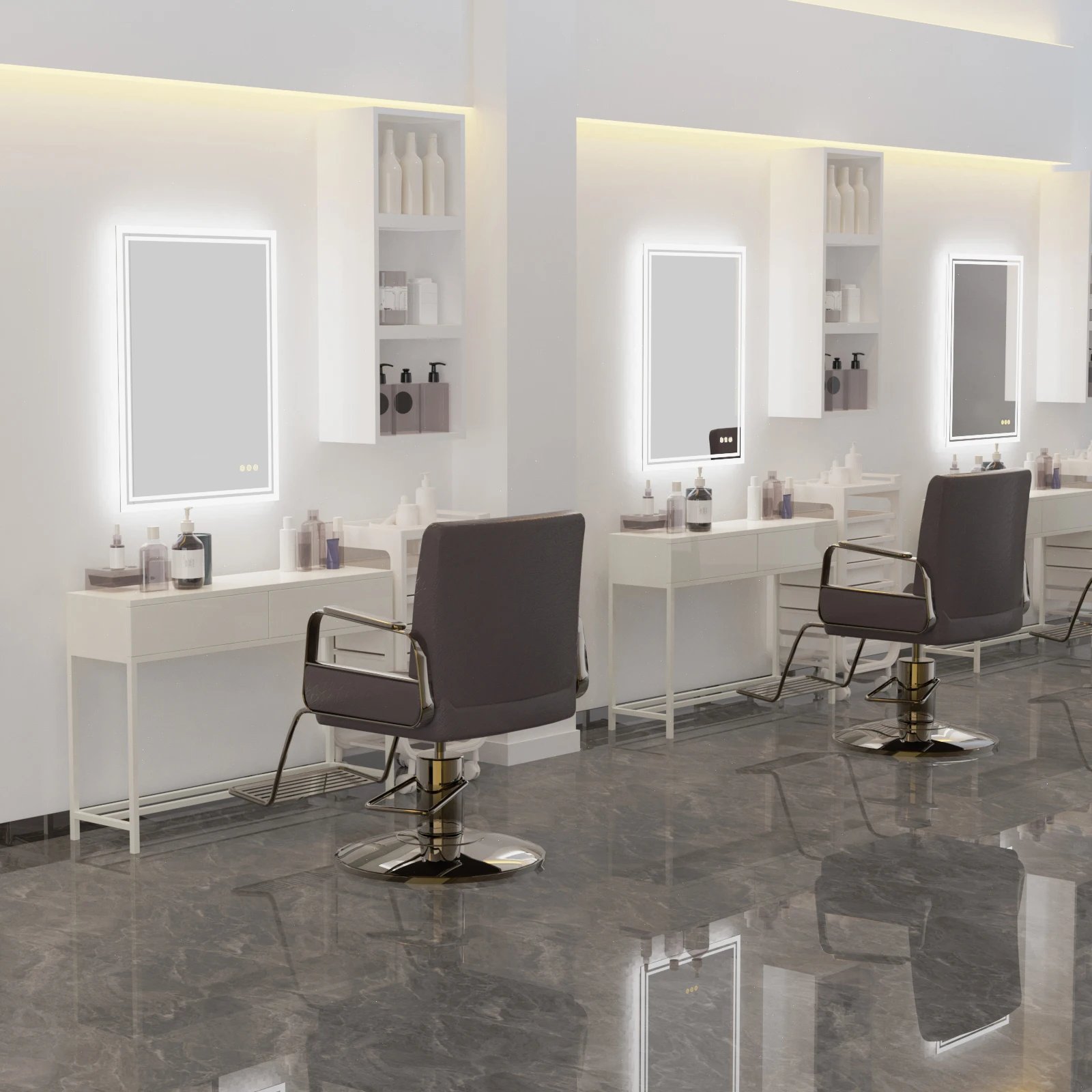 LED Backlit Mirror Bathroom Vanity with Lights,Anti-Fog,Dimmable,CRI90+,Touch Button,Water Proof,Horizontal/Vertical