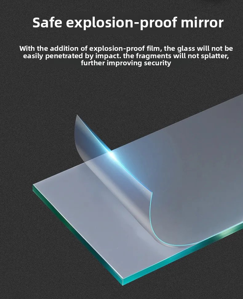 Bathroom Smart Mirror Toilet Toilet Toilet Mirror LED Light Mirror Makeup Defogging Human Body Induction Touch Screen Smart