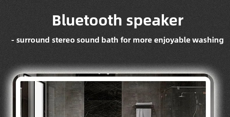 Bathroom Smart Mirror Toilet Toilet Toilet Mirror LED Light Mirror Makeup Defogging Human Body Induction Touch Screen Smart