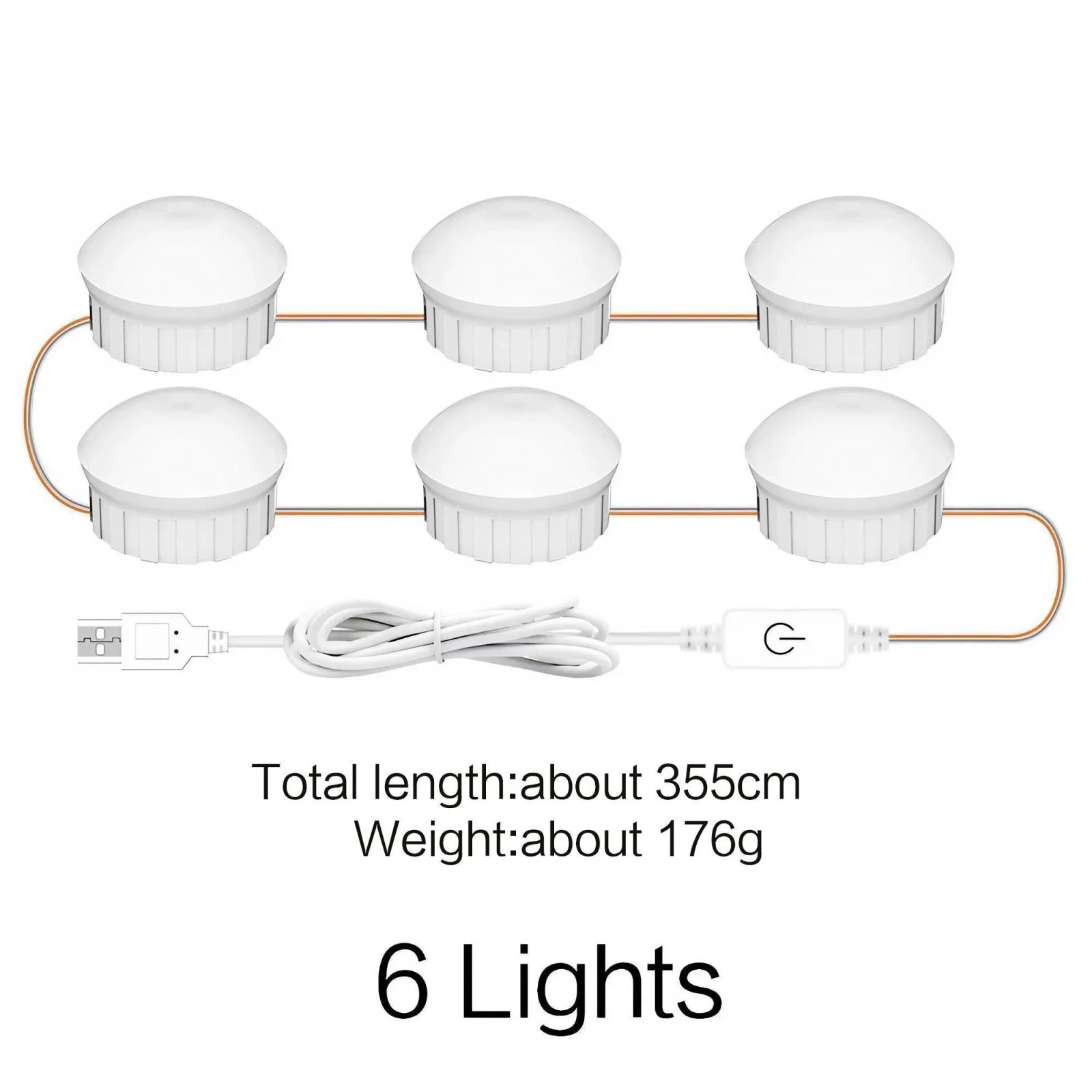 1PC(6 Lights)