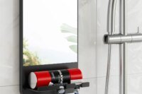 TAILI Shower Mirror Fogless for Shaving with Razor Holder, Fog Free Mirror Shower Suction Rust-Proof Removable Bathroom Mirror