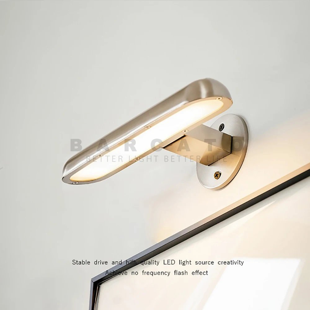 Modern Bathroom Light Stainless Steel Design LED Mirror Light Makeup Wall Lamp Vanity Lighting Fixtures Mirror Lamp 110V 220V