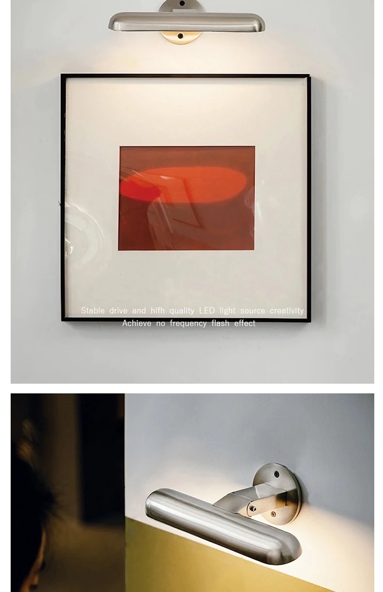 Modern Bathroom Light Stainless Steel Design LED Mirror Light Makeup Wall Lamp Vanity Lighting Fixtures Mirror Lamp 110V 220V Modern Bathroom Light Stainless Steel Design LED Mirror Light Makeup Wall Lamp Vanity Lighting Fixtures Mirror Lamp 110V 220V