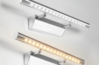 Led Wall Light 25CM AC85V-265V Wall Mounted Wall Lamp Bathroom Mirror Light Fixture Sconce Black Silver  Luxury Stainless