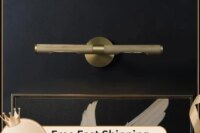 Modern brass dresser mural mirror front lamp bathroom washstand porch restroom wall lamp Restaurant front desk picture light