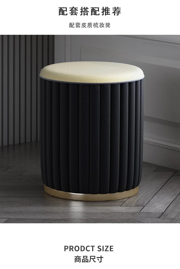 Makeup Storage Dresser Sets Nordic Led Lights Mirrors Girls Dressing Table Drawer Organizer Coiffeuse De Chambre Room Furniture