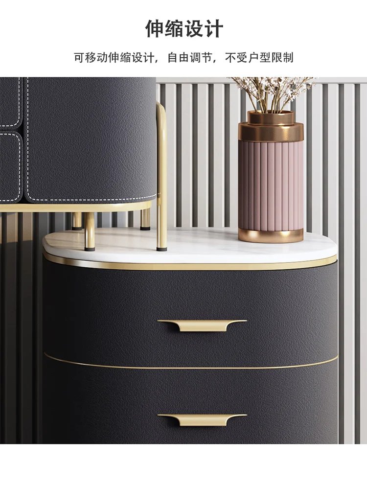 Makeup Storage Dresser Sets Nordic Led Lights Mirrors Girls Dressing Table Drawer Organizer Coiffeuse De Chambre Room Furniture