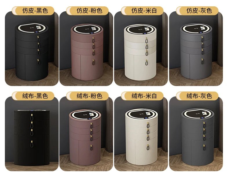 Lights Mirror Vanity Table Jewelry Bluetooth Charging Girl Makeup Bedroom Dressers Drawers Cabinet Set Coiffeuse Furniture Home