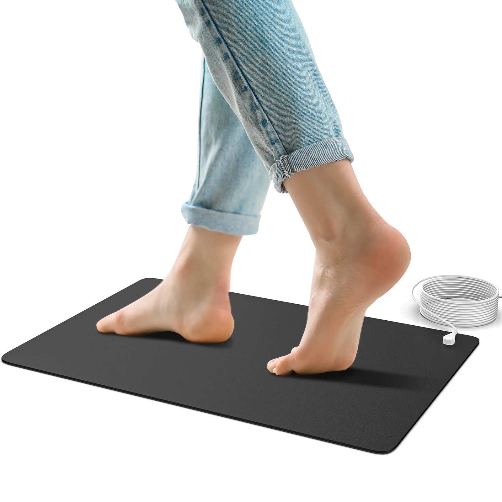 Grounding Mat Kit Earth Connected Therapy For Sleep Energy Pain Relief Anti-static Balance Wellness For Bed Computer Table Mat