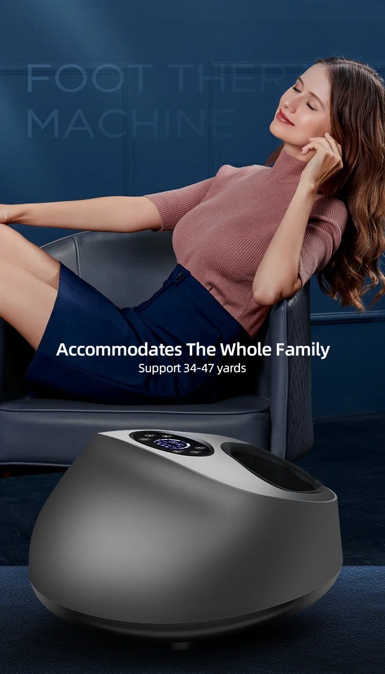 Smart Airbag Wrap Stretching Up Heated Balance Foot Pneumatic Well Massager With Remote Control