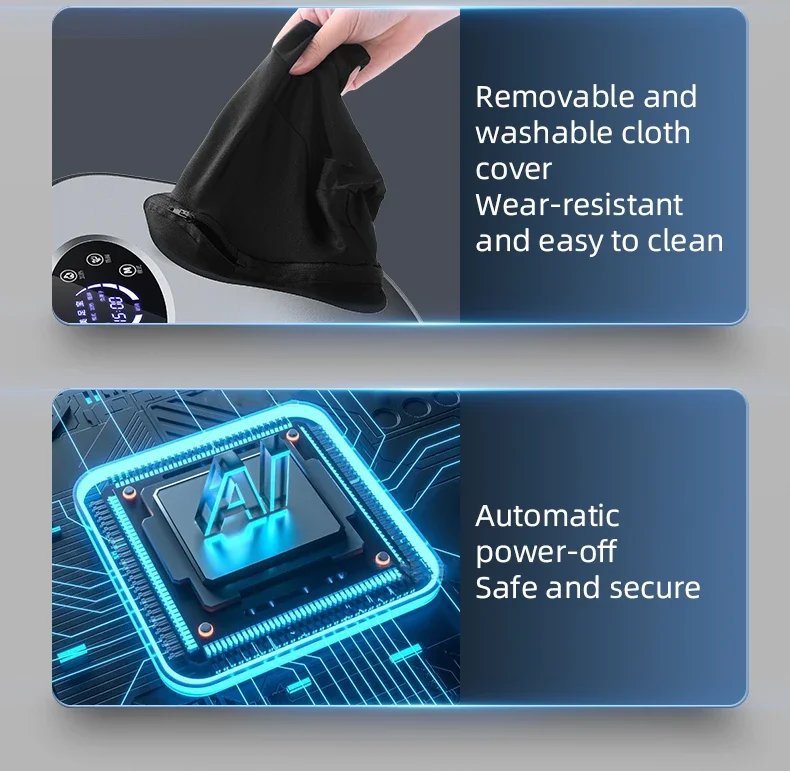 Smart Airbag Wrap Stretching Up Heated Balance Foot Pneumatic Well Massager With Remote Control