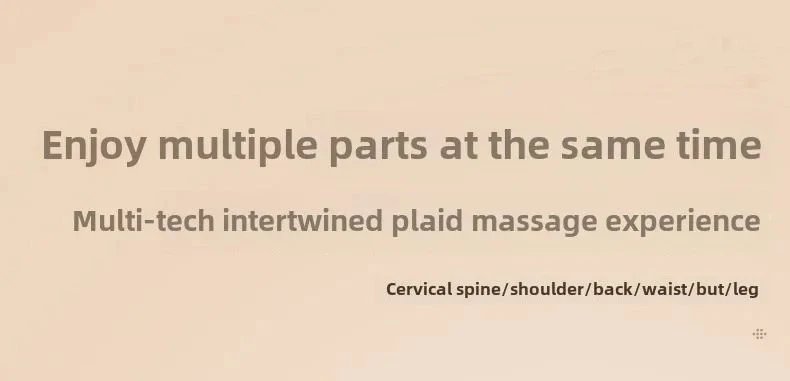 Multifunctional Lumbar Traction Massage Mattress Cushion Full Body Electric Shoulder Neck Waist Back Vibrations Removable Gift