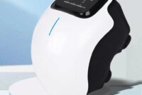 Cordless Knee Massager with Heat and Vibration, Portable Knee Massager with Large LED Screen, Adjustable Temperature, Comfort Pe