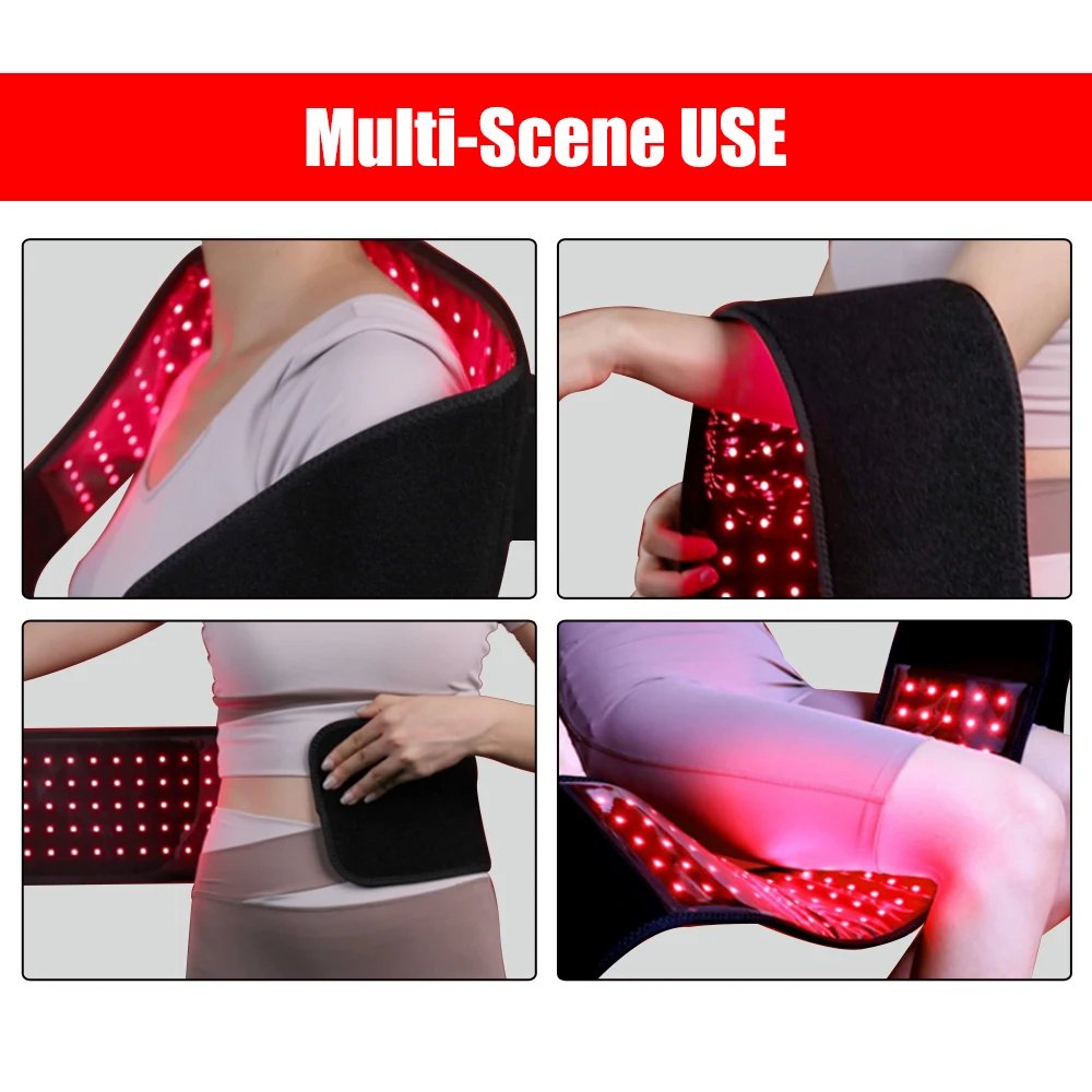 Red Light Therapy Belt 660nm 850nm Near Infrared Light Therapy for Body, Relaxing Muscle, Inflammation, Improve Circulation Red Light Therapy Belt 660nm 850nm Near Infrared Light Therapy for Body, Relaxing Muscle, Inflammation, Improve Circulation