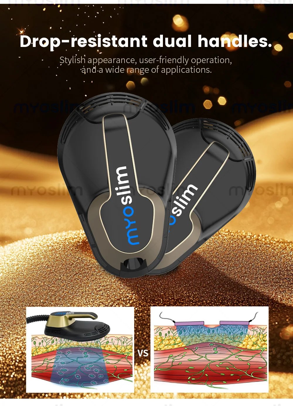 MYOslim RF EMS Body Sculpting Machine 18.5 Inch Screen Fat Weight Loss Electromagnetic Sculpt Slimming Muscle Stimulation Device