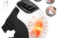 Medcursor Electric Heating Massage Knee Pad Wireless Heated Knee Massager Temperature Hot Compress Vibration Massage