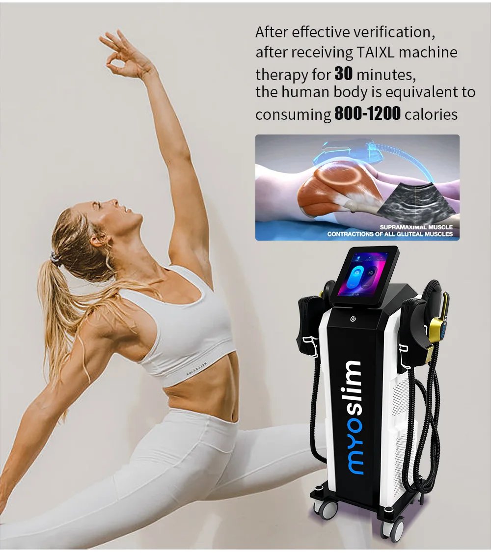 Professional Ems Body Sculpt Machine Myoslim Neo Muscle Stimulators Full Body Massager 5 handles with Pelvic Floor Cushion