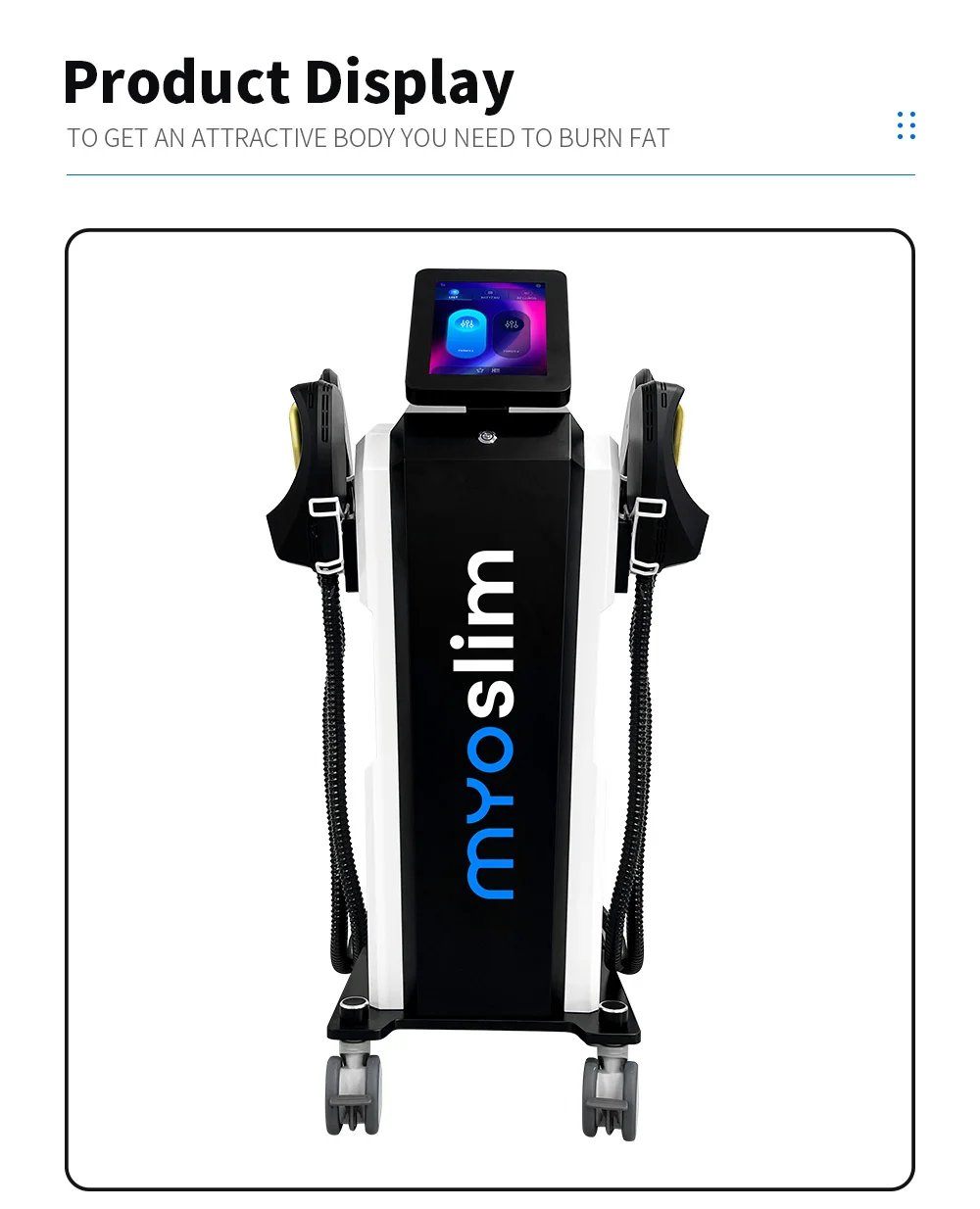 Professional Ems Body Sculpt Machine Myoslim Neo Muscle Stimulators Full Body Massager 5 handles with Pelvic Floor Cushion