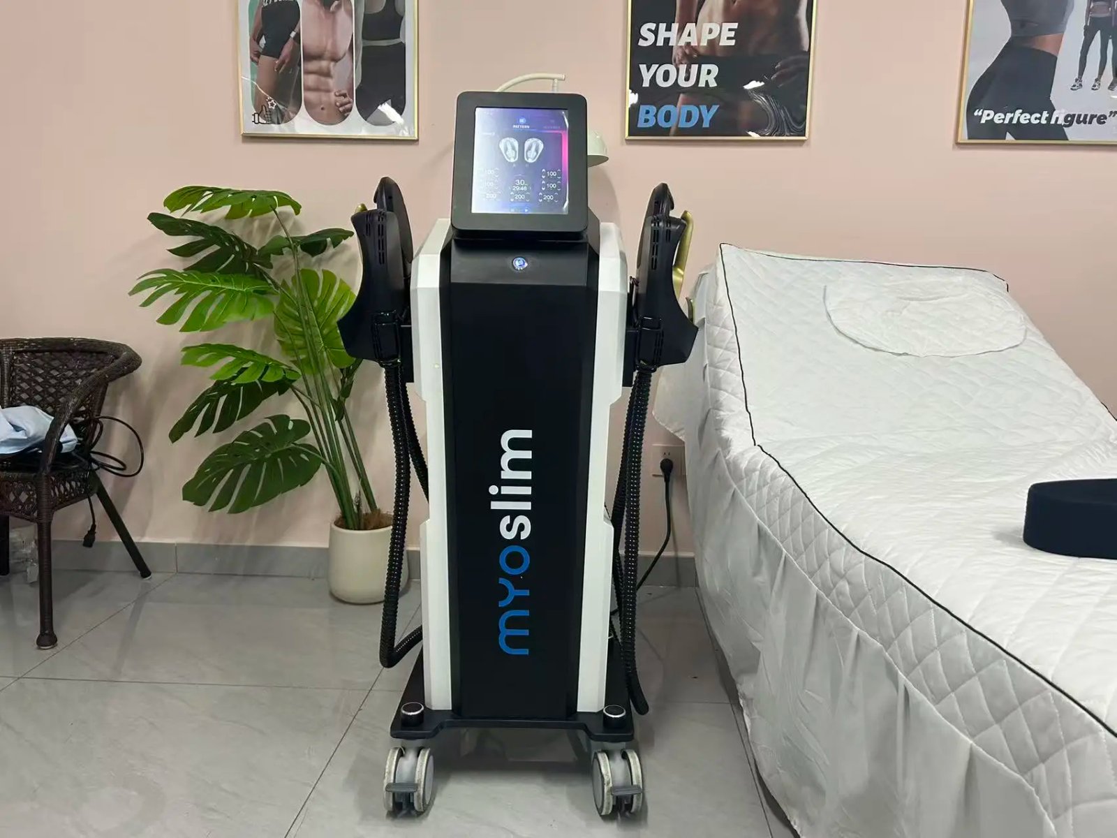 Professional Ems Body Sculpt Machine Myoslim Neo Muscle Stimulators Full Body Massager 5 handles with Pelvic Floor Cushion