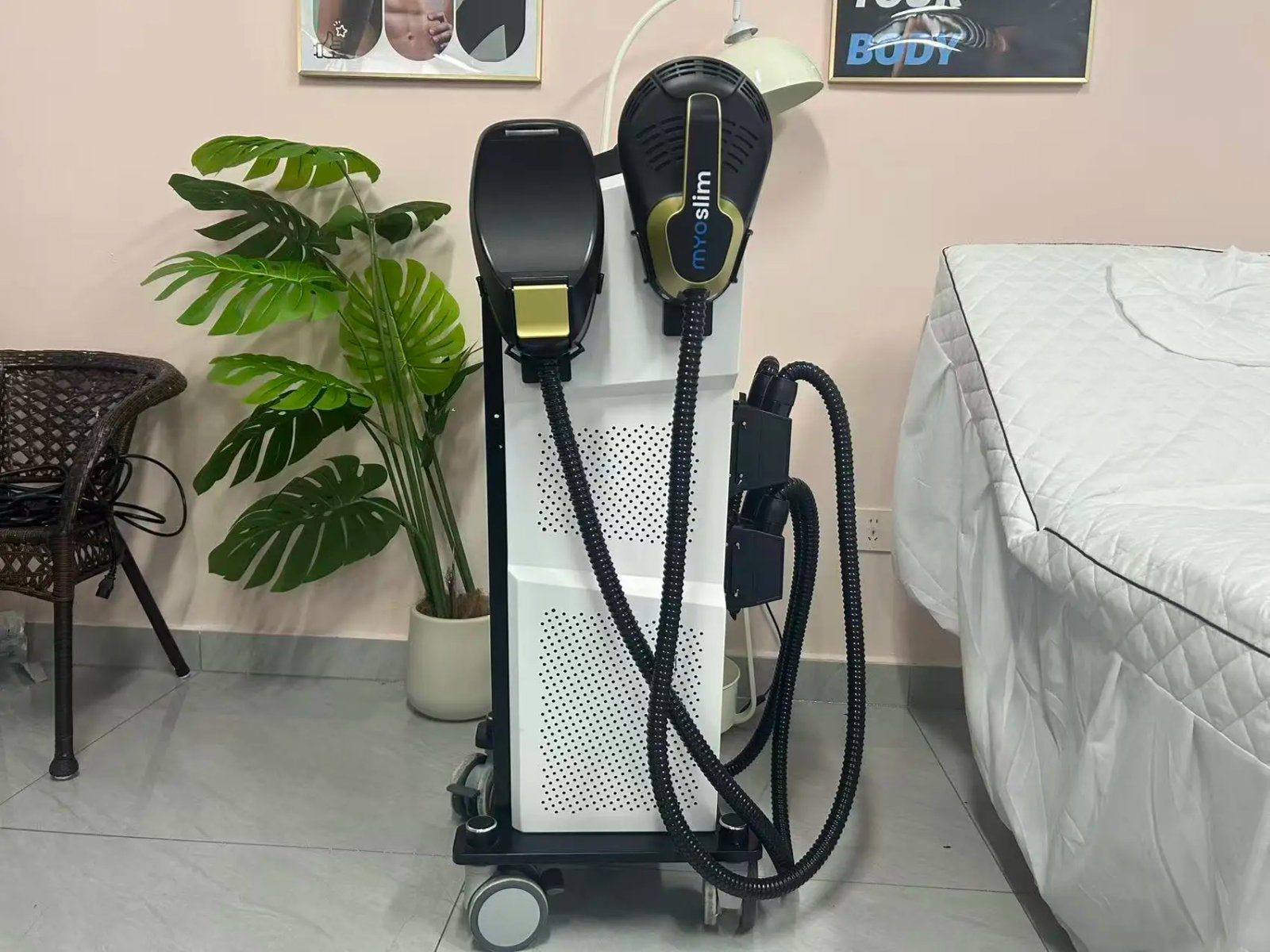 Professional Ems Body Sculpt Machine Myoslim Neo Muscle Stimulators Full Body Massager 5 handles with Pelvic Floor Cushion