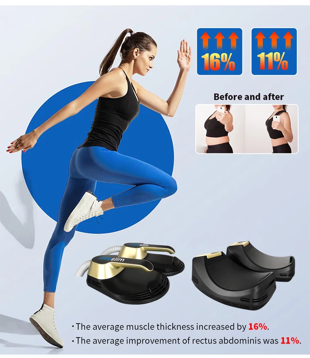 Professional Ems Body Sculpt Machine Myoslim Neo Muscle Stimulators Full Body Massager 5 handles with Pelvic Floor Cushion