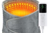 Electric Heating Waist Pad Adjustable Temperature Massage Waist Warm&Hot Compress For Abdomen Uterus Thermal Lumbar Support Belt