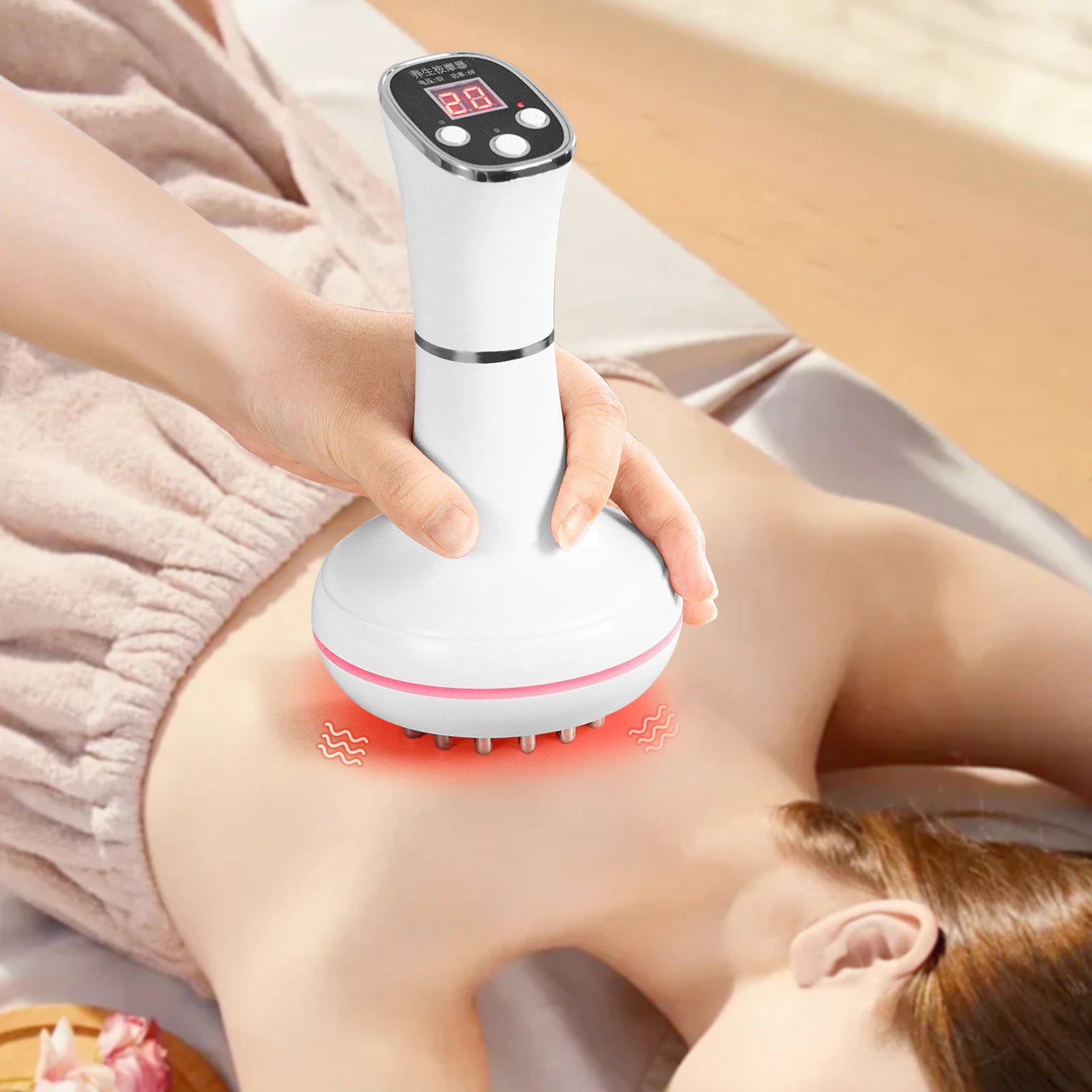 Household electric meridian brush leg abdomen shoulder and neck massager scraping instrument relax the muscles of the whole body Household electric meridian brush leg abdomen shoulder and neck massager scraping instrument relax the muscles of the whole body