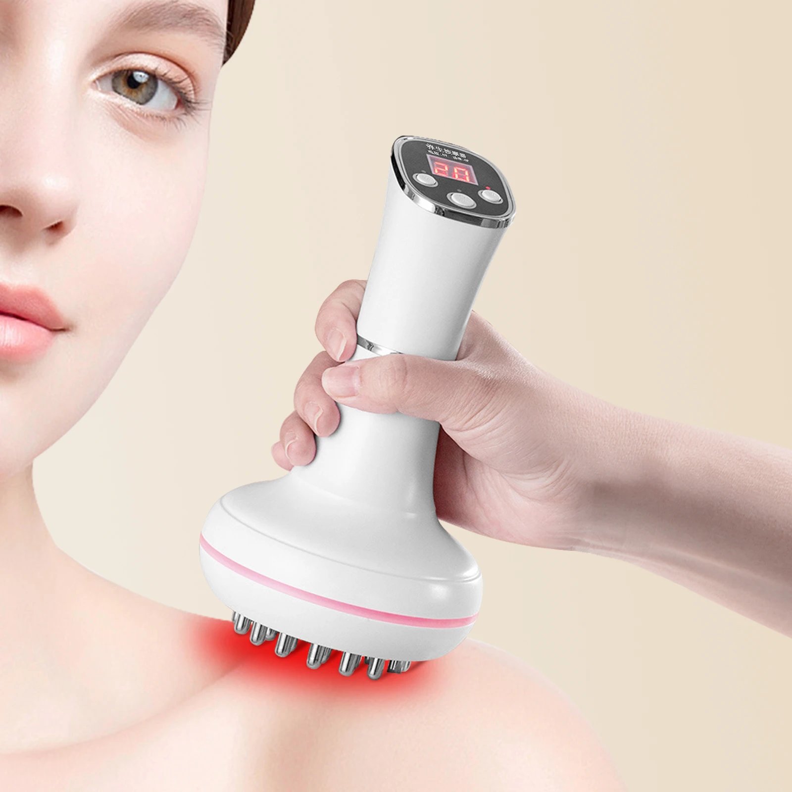 Household electric meridian brush leg abdomen shoulder and neck massager scraping instrument relax the muscles of the whole body Household electric meridian brush leg abdomen shoulder and neck massager scraping instrument relax the muscles of the whole body