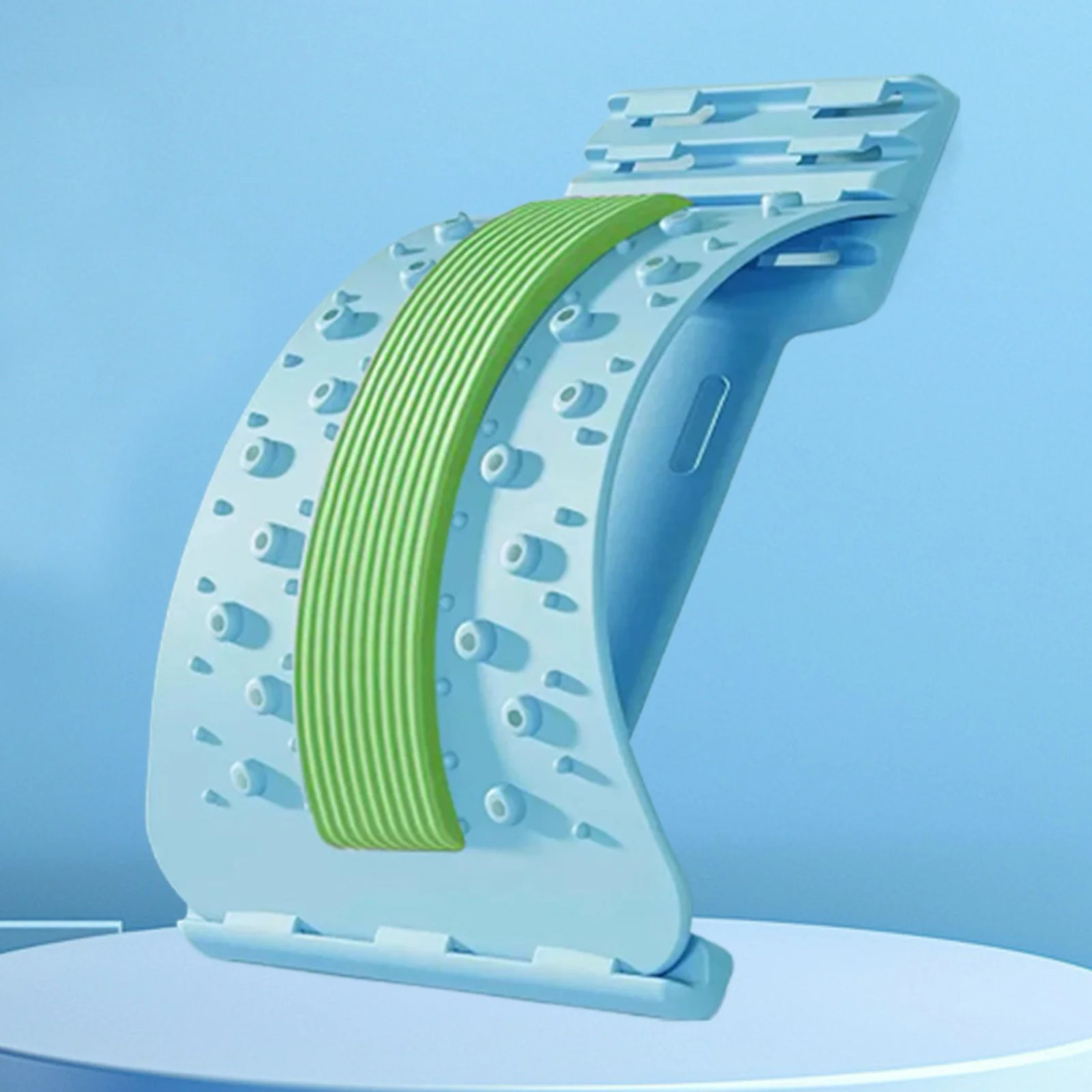 Back Stretcher 3-Level Adjustable Height Back Stretching Board Fitness Waist Neck Lumbar Massager Spine Support Muscle Release