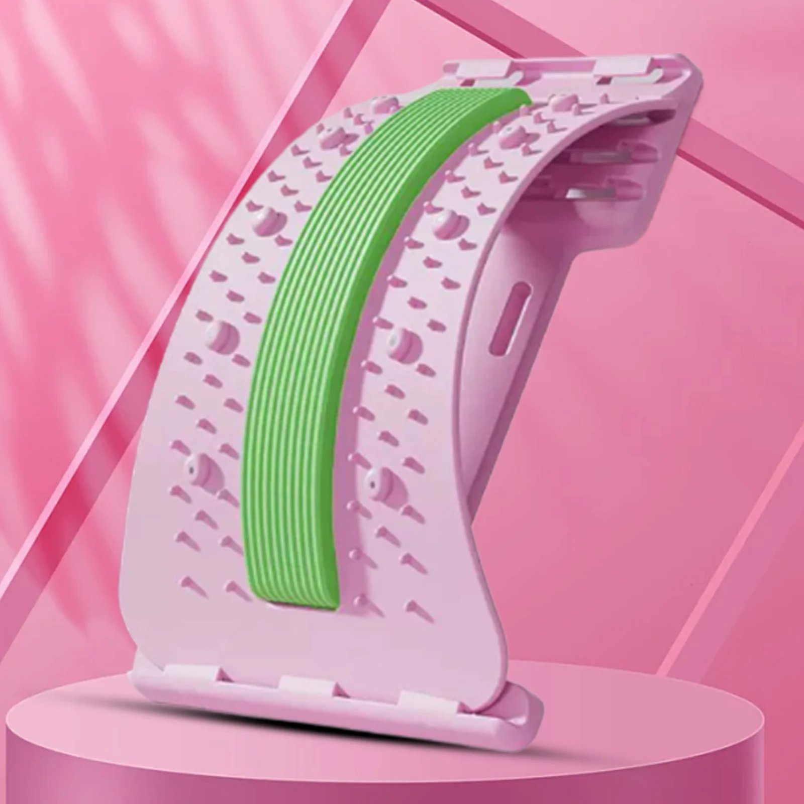 Back Stretcher 3-Level Adjustable Height Back Stretching Board Fitness Waist Neck Lumbar Massager Spine Support Muscle Release