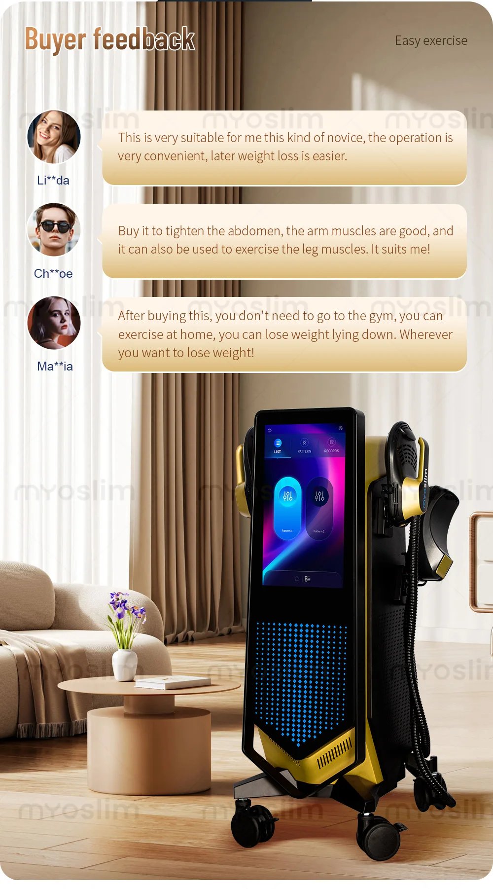 EMS Body Professional Body Shaping Device 6500W Large Screen Slimming And Body Shaping Electromagnetic Stimulation For Muscles