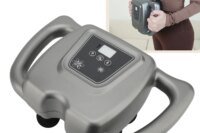 1PC 16 Heads Deep Tissue Massager 99 Intensity Levels Rechargeable ABS Silicone Gray Electric Massager for Back Shoulder Neck