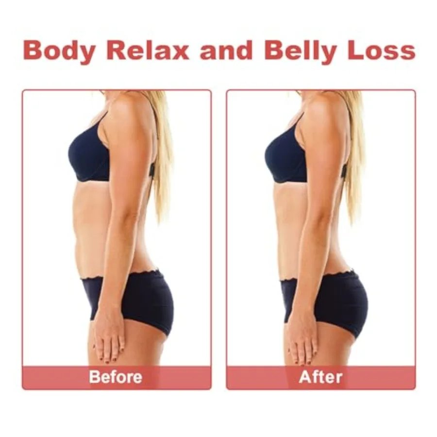 Red Light Therapy Vibration Massager Belt for Pain Relief: Near Infrared Light Therapy Heating Wrap Pad for Body Back Knee Shou