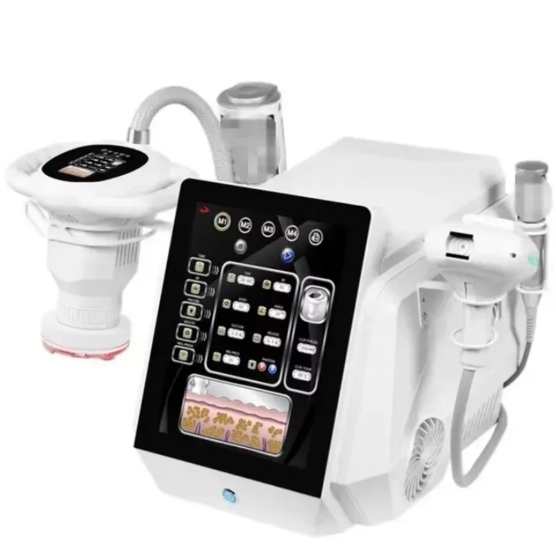 Portable Blood Circulation Face Lifting Weight Loss Body Slim Rotary Negative Pressure RF Inner Ball Roller V-Shaping Machine - Image 3