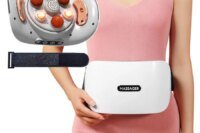 Massager for Digestion Abdominal Massager with Heat, Electric HandsFree Belly Fat Burner Machine to Relieve Bloating, Period Pai