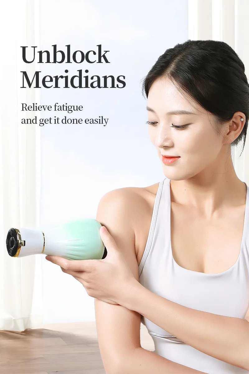 Electric Cupping Kit for Massage Moxibustion Therapy with Heat Massage Tool Lymphatic Drainage Massager Pain Relief for Back