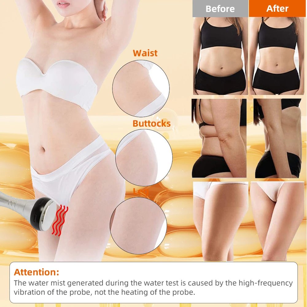4 IN 140K Cavitation Ultrasonic Body Slimming Machine  Beauty Device Facial Massager Skin Tighten Face Lifting Vacuum Suction