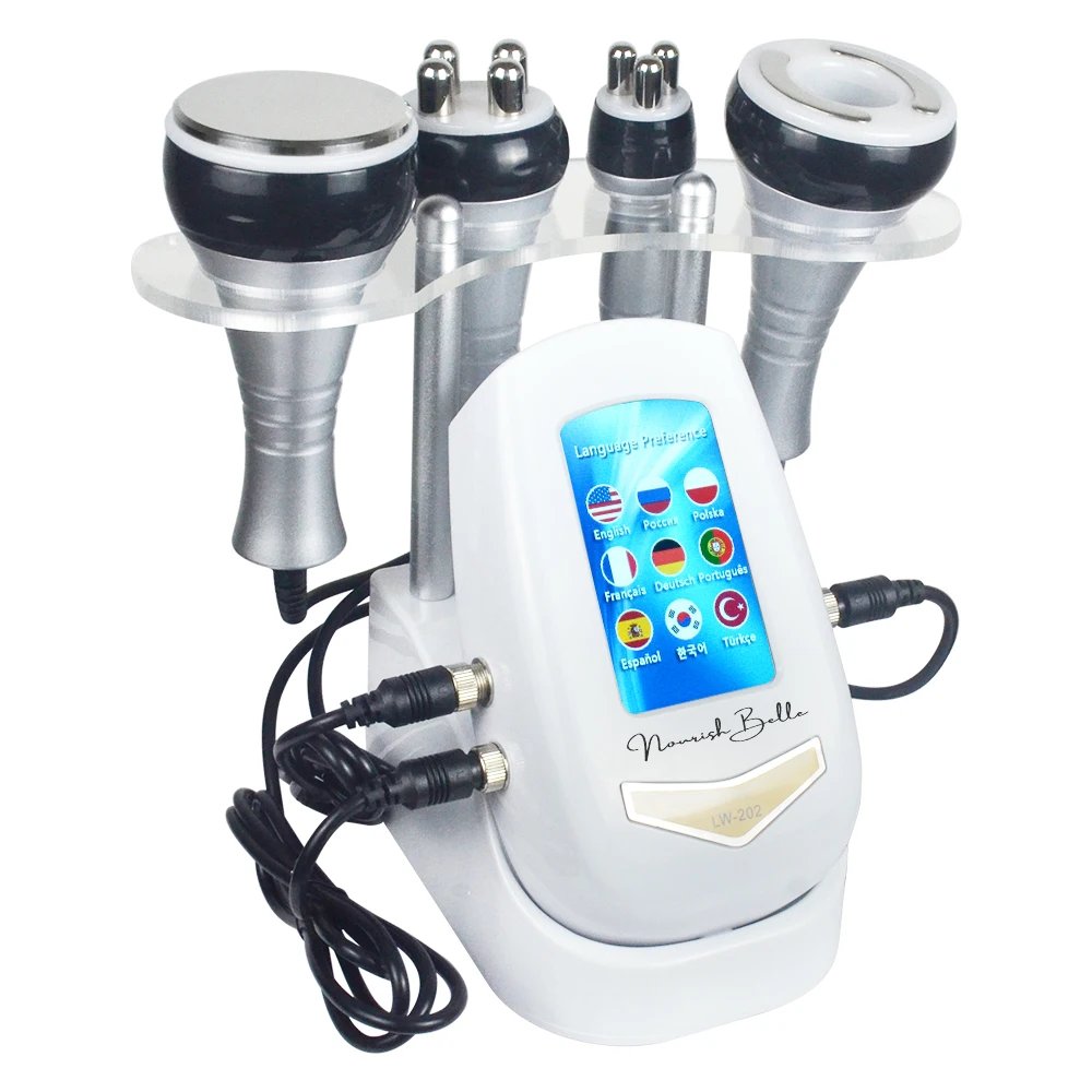 4 IN 140K Cavitation Ultrasonic Body Slimming Machine Beauty Device Facial Massager Skin Tighten Face Lifting Vacuum Suction 4 IN 140K Cavitation Ultrasonic Body Slimming Machine Beauty Device Facial Massager Skin Tighten Face Lifting Vacuum Suction