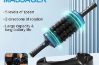 NEW Cordless Roller Body Massage Rechargeable Vibrators 360 Rolling Percussive Massager Muscle Relaxation Back Foot Leg Relaxer
