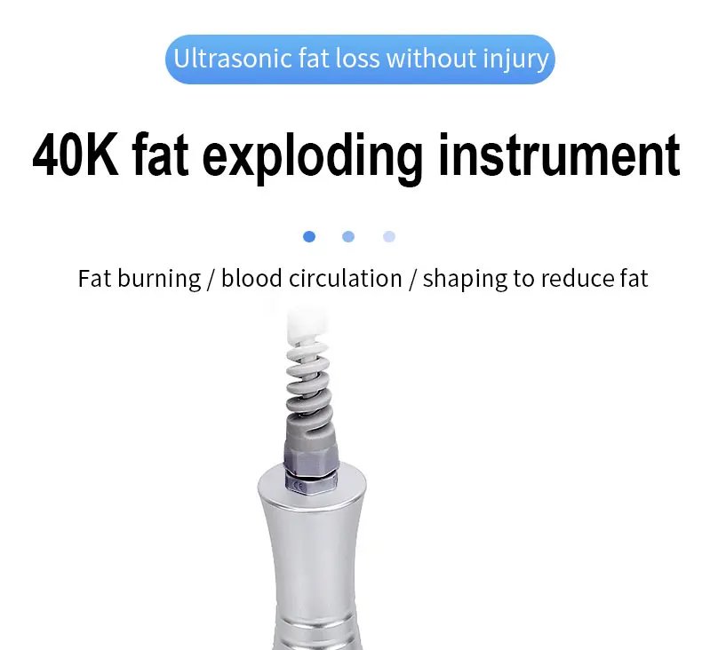 Ultrasonic 40KHz Cavitation Machine Body Massager Slimming Fat Burning Beauty Device Loss Burner Skin Tightening Weight Loss