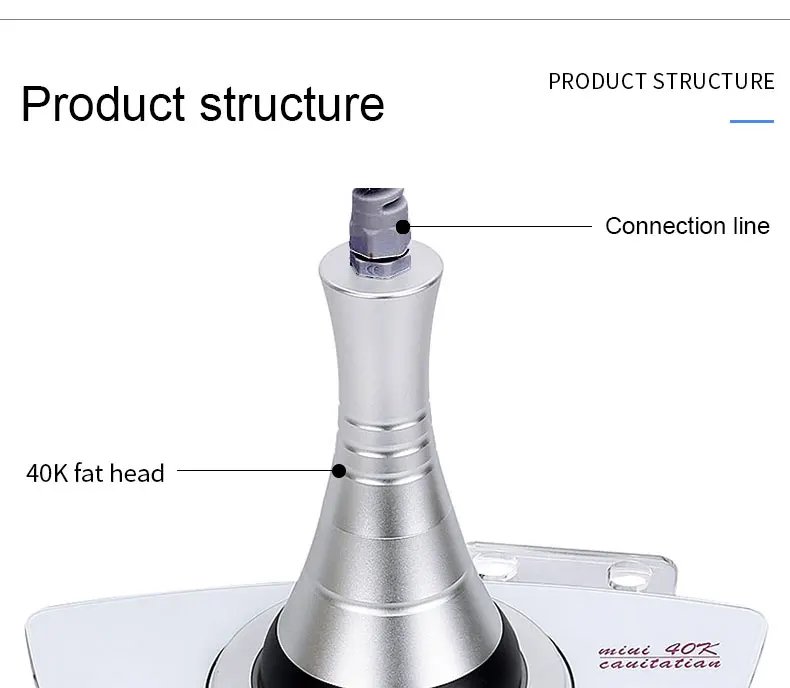 Ultrasonic 40KHz Cavitation Machine Body Massager Slimming Fat Burning Beauty Device Loss Burner Skin Tightening Weight Loss