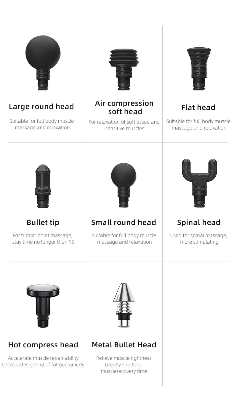 Booster Massage Gun Electric Neck Massager 7.4V  Smart Hit Fascia Gun for Body Massage Relaxation Fitness Electric Muscle Massag