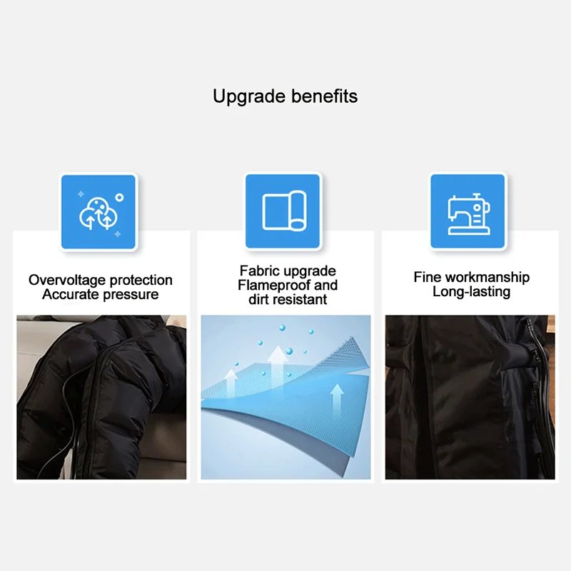 Thigh Air Compression Pressure Massager,Relieve Varicose Veins,Promote Blood Circulation,Relieve Thrombus,Leg Massager Machine