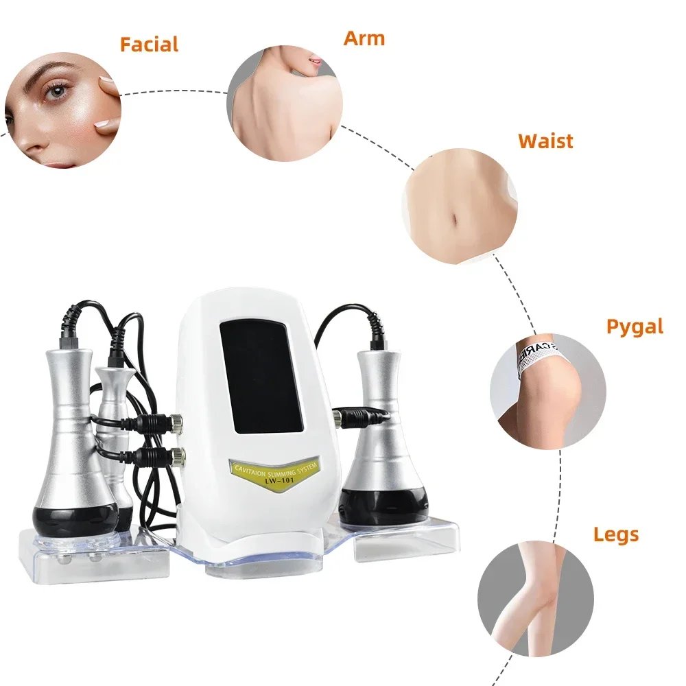 Moonic 3in1 Slimming Massage Cavitation Machine Multifunctional Equipment Facial Body Tightening Lifting Skincare Tool