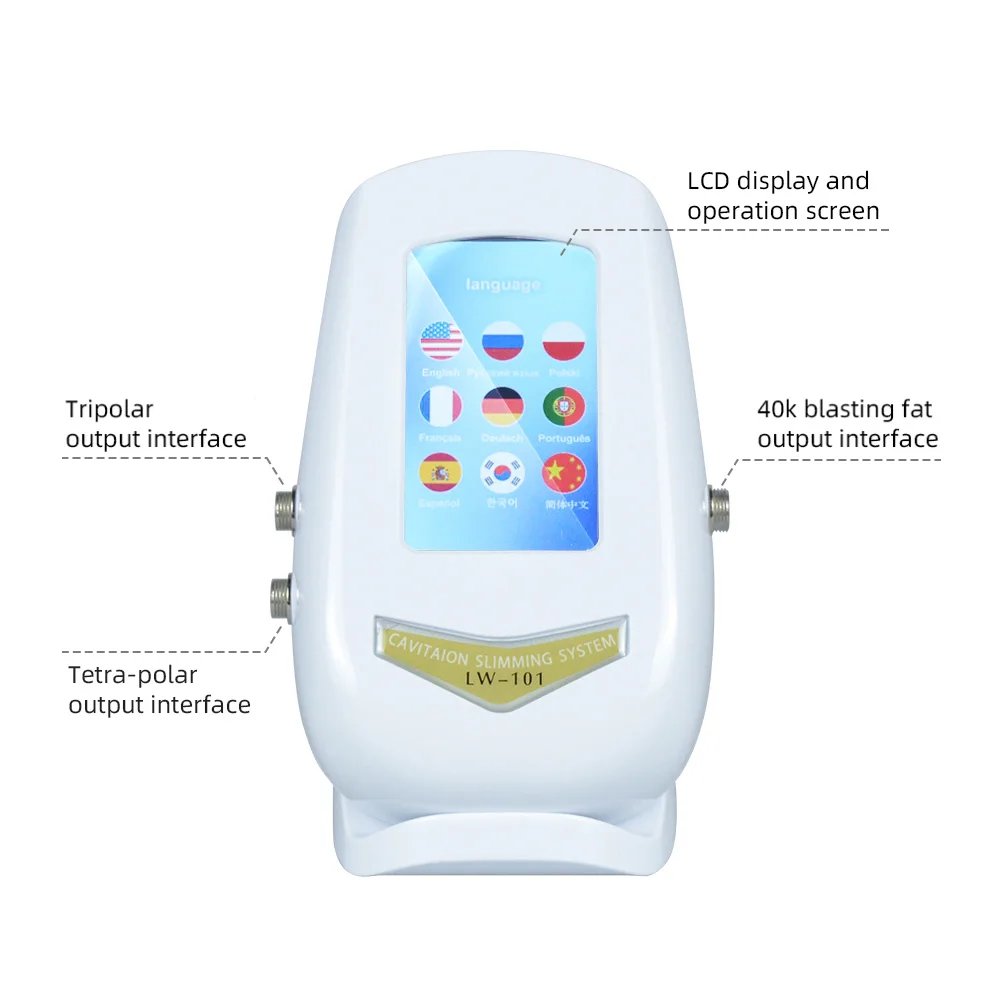 Moonic 3in1 Slimming Massage Cavitation Machine Multifunctional Equipment Facial Body Tightening Lifting Skincare Tool