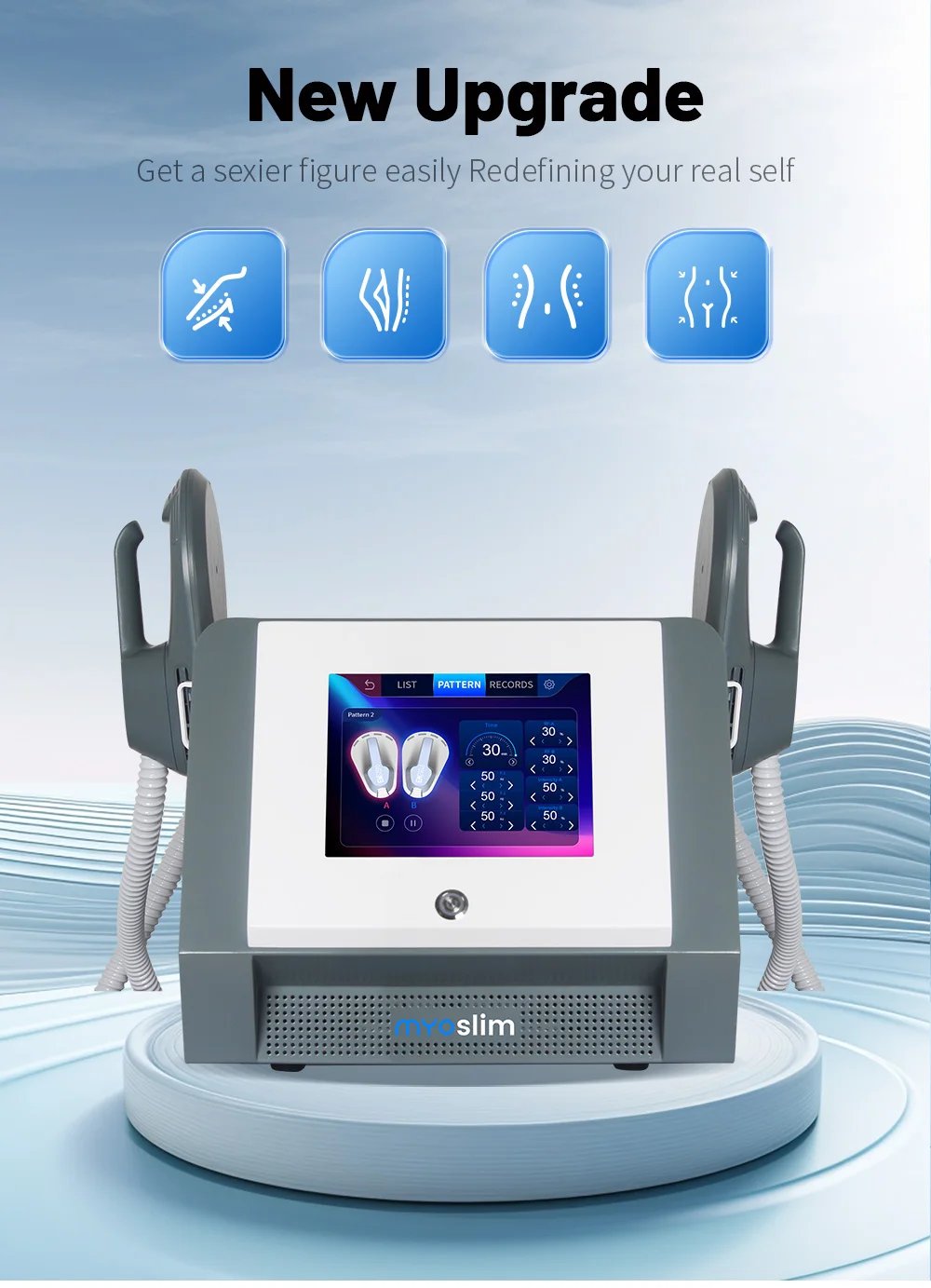 Myoslim Body Slim Sculpt Muscle Stimulate Fat Removal Eletric Machine Hi-emt RF Weight Lose Portable Electromagnetic