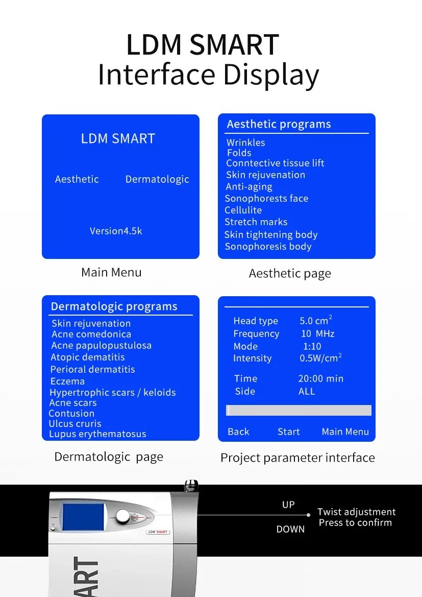 anti-aging Rejuvenation wrinkle Removal LDM Face Lifting Micromass  Firming Weight Loss Salon Anti-aging Collagen Beauty Machine