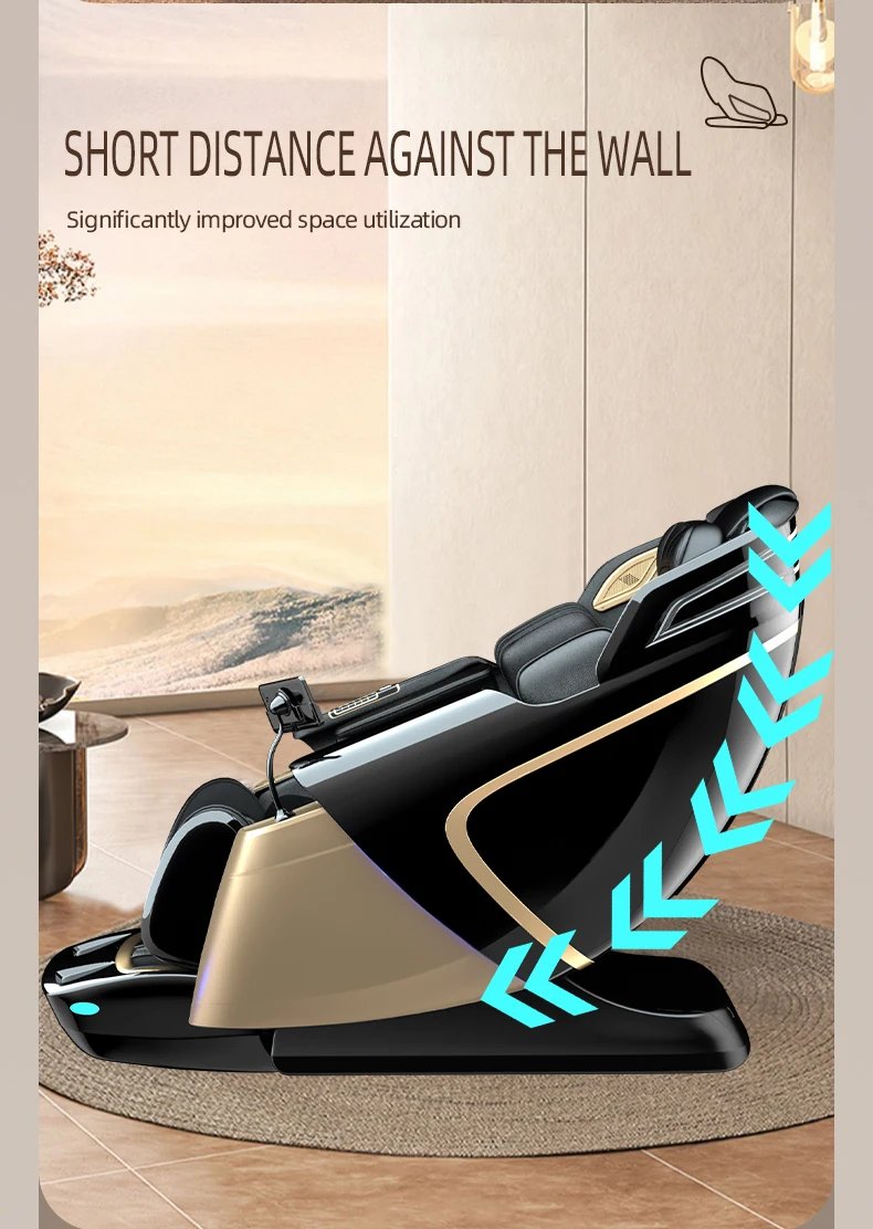 4D+3D Healthcare Massage Recliner Chair with Health Detection Zero Gravity Shiatsu Massage Chair With Stretch Body Scan, Heated