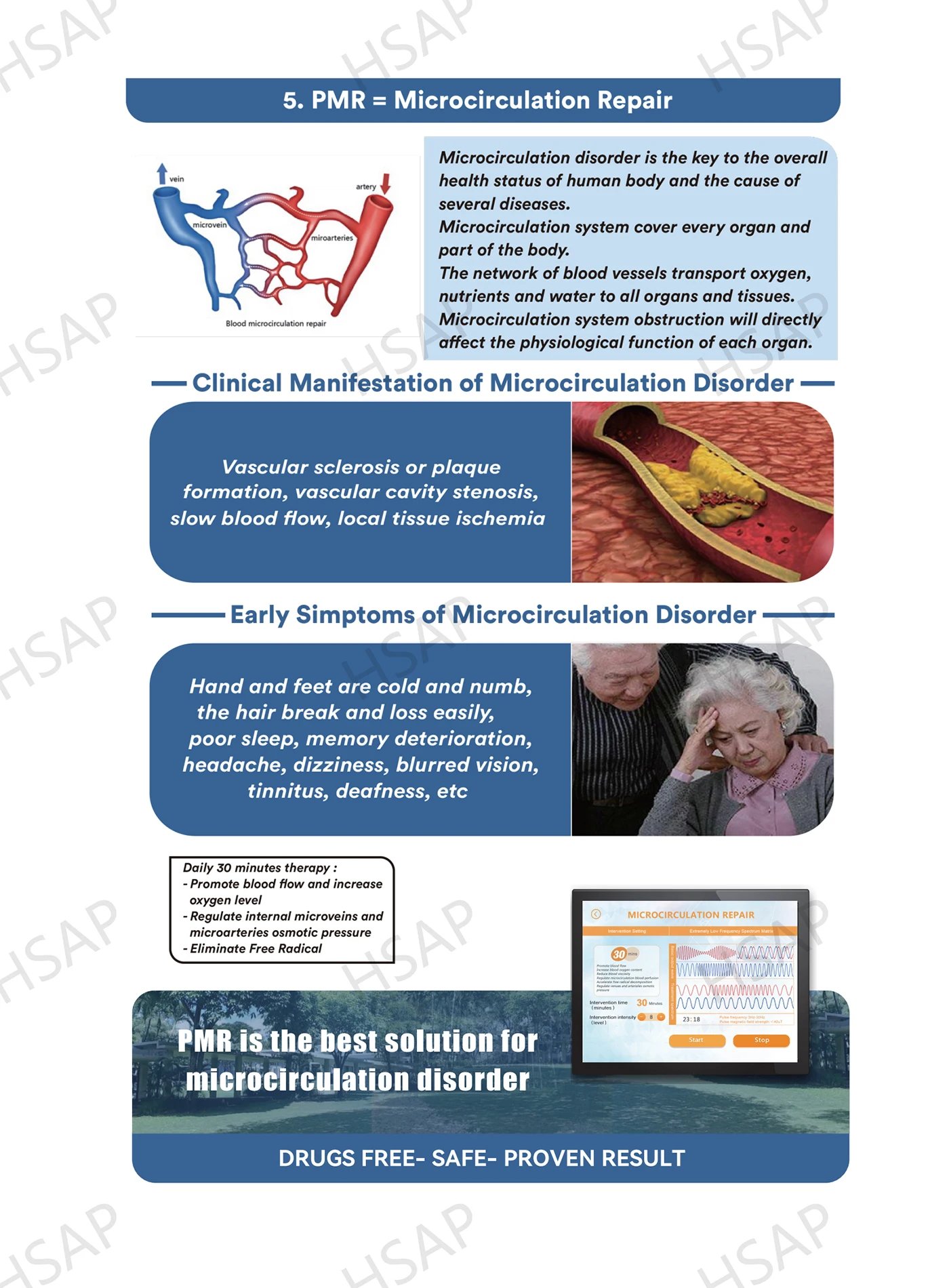 Portable home type Sleep therapy apparatus human body pain relief machine multi-functional PEMF magnetic therapy device